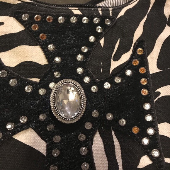 80’s vintage zebra striped & pink purse - Picture 9 of 9